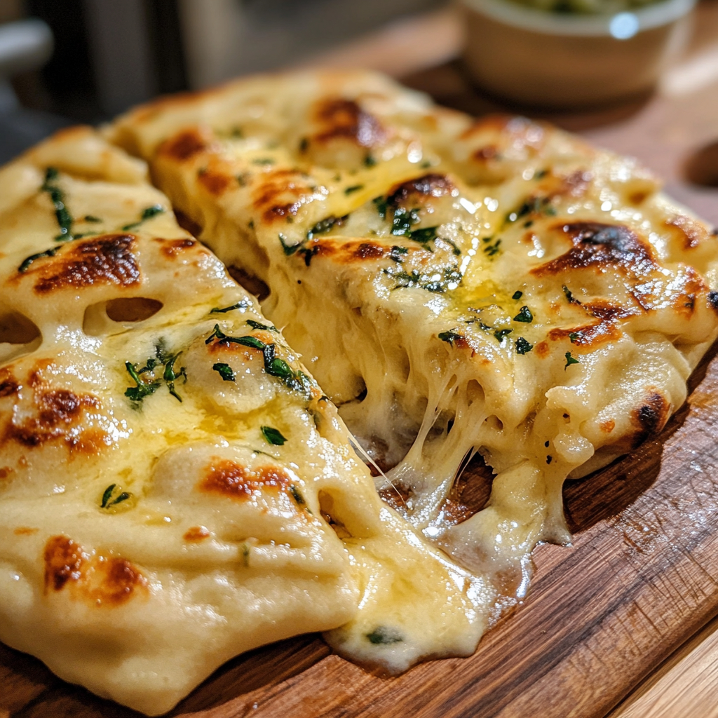 The Best Recipe Garlic Naan Bread – Soft, Buttery & Homemade Every Time 6 cheese-stuffed recipe garlic naan bread