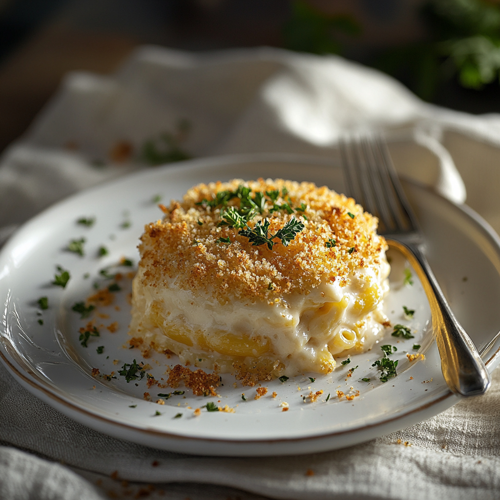 serving-easy-mac-and-cheese-recipe.jpg serving of easy mac and cheese recipe baked