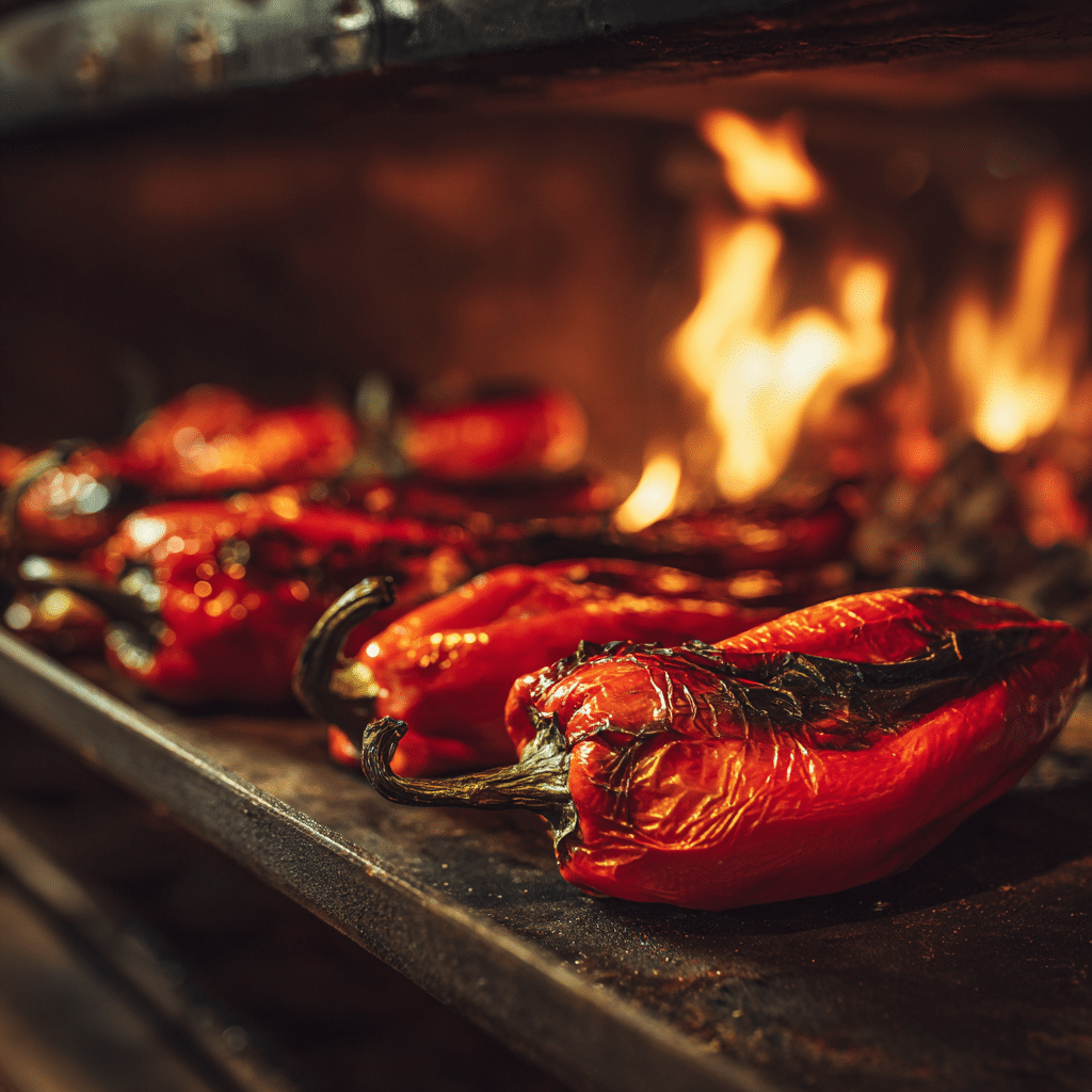  roasted red peppers for muhammara
