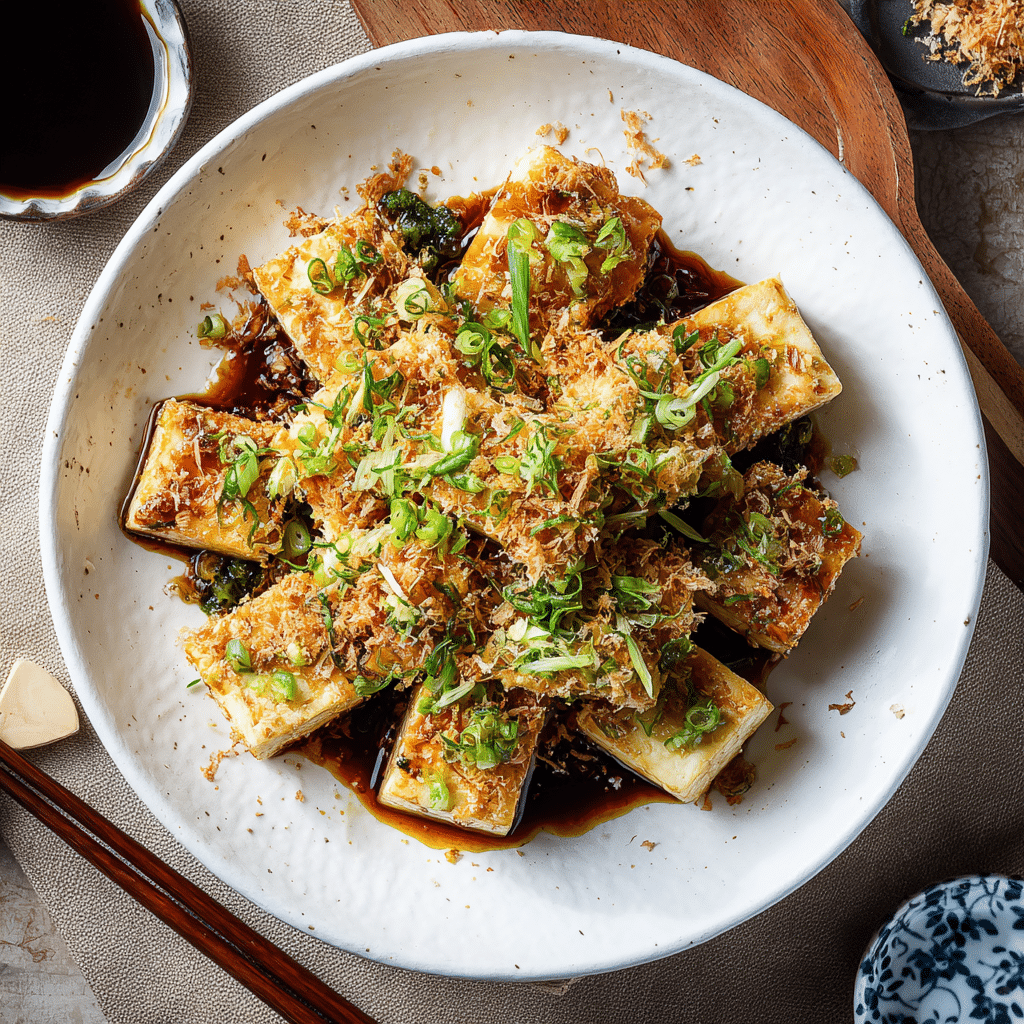 assembling-hiyayakko-cold-tofu-salad.jpg Assembling hiyayakko cold tofu salad