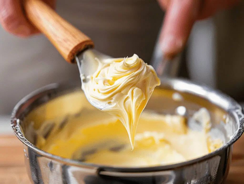 Creamy Mentaiko Pasta That Melts in Your Mouth 11 Melting butter and cream for pasta sauce